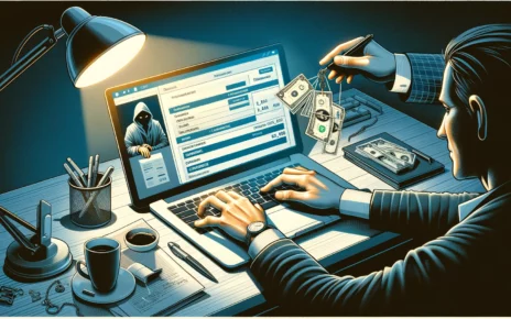 menedżer biura przelewa firmowe środki na swoje prywatne konto